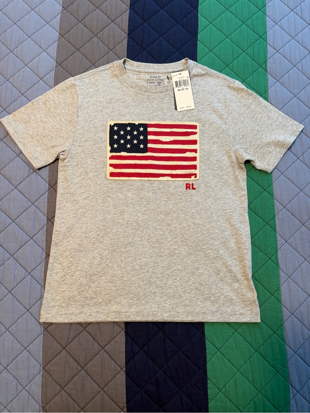 New Ralph Lauren Polo Flag Jersey Tee